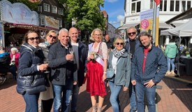 Der Besuch des Elmshorner Weinfestes war ein Highlight des Besuchsprogramms